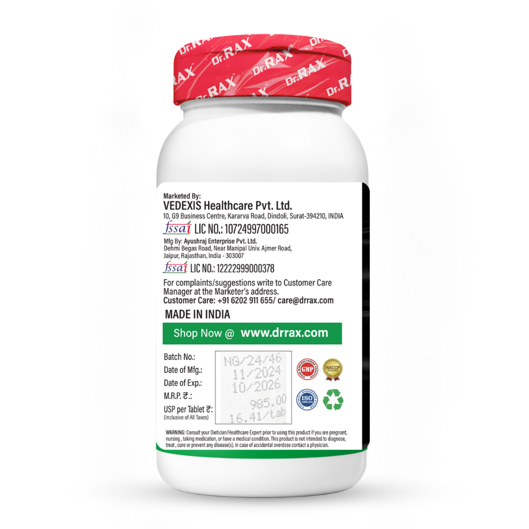 Dr. Rax Garcenia Cambogia with Apple Cider Vinegar Vegan Tablet