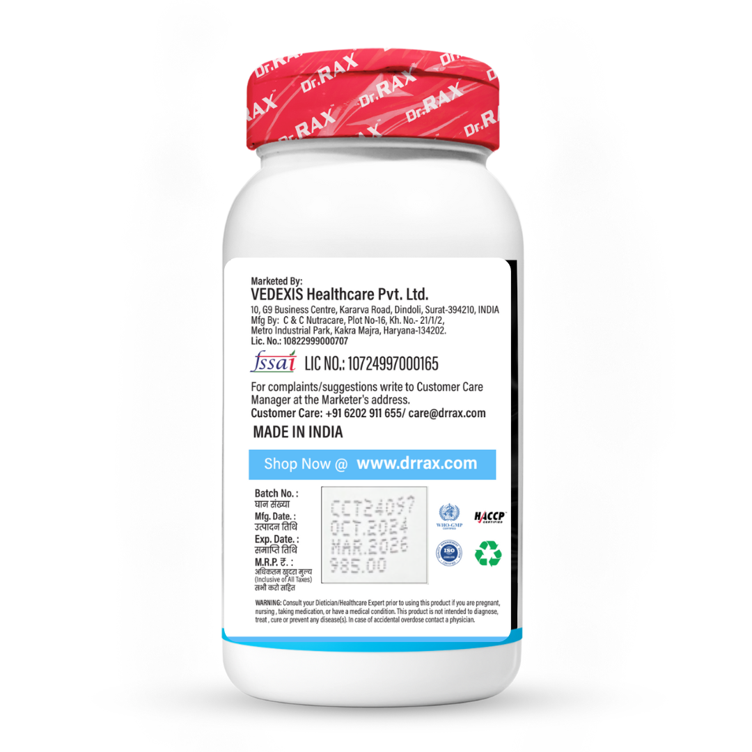 Dr. Rax Glucosamine Plus + Chondroitin (for Joint Health) Veg Tablet