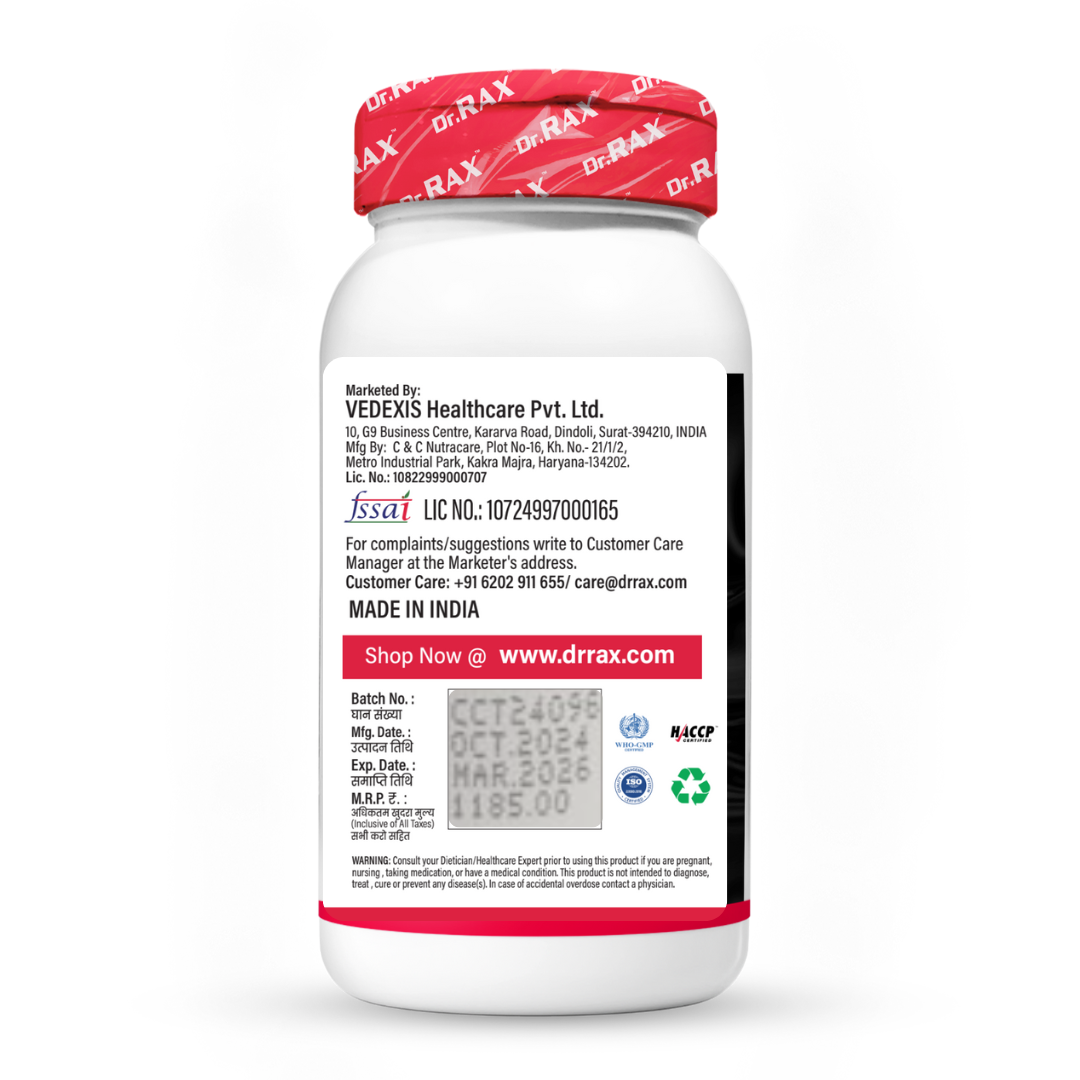 Dr. Rax L-Arginine, Folic Acid & Zinc Veg Tablet